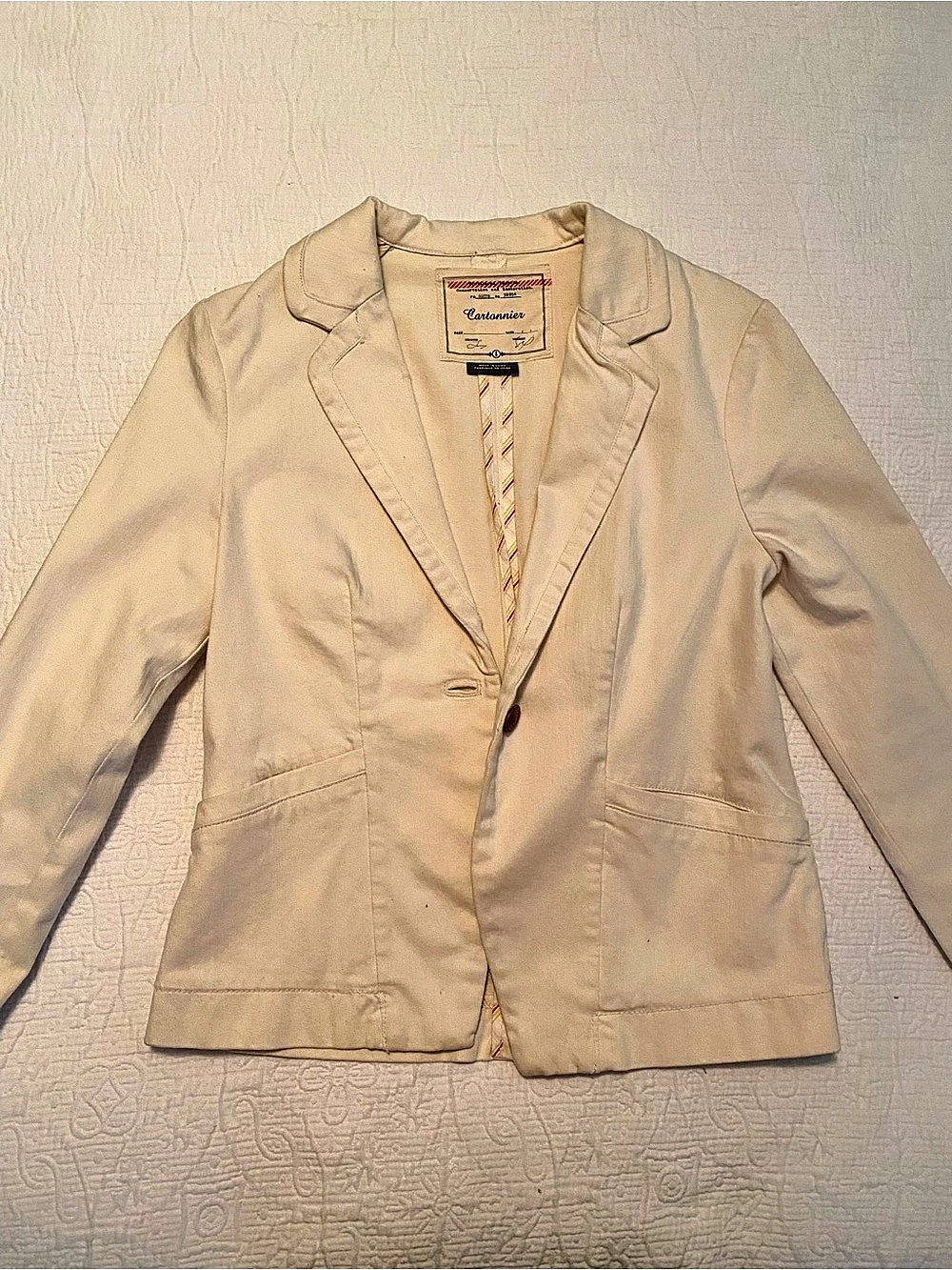 Cartonnier Beige Blazer from Anthropologie